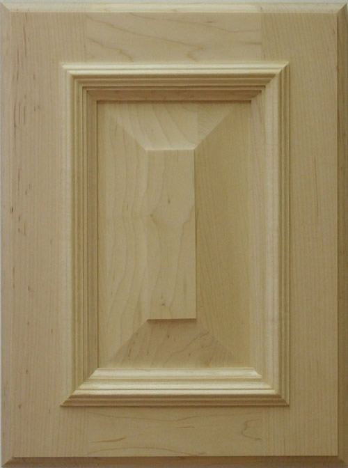 Belvadere cabinet door with applied moulding in maple