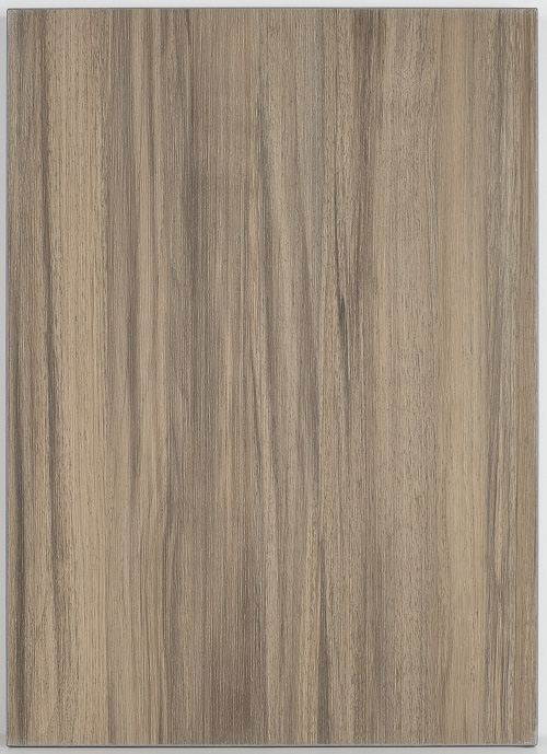 weathered chestnut laminate cabinet door back view